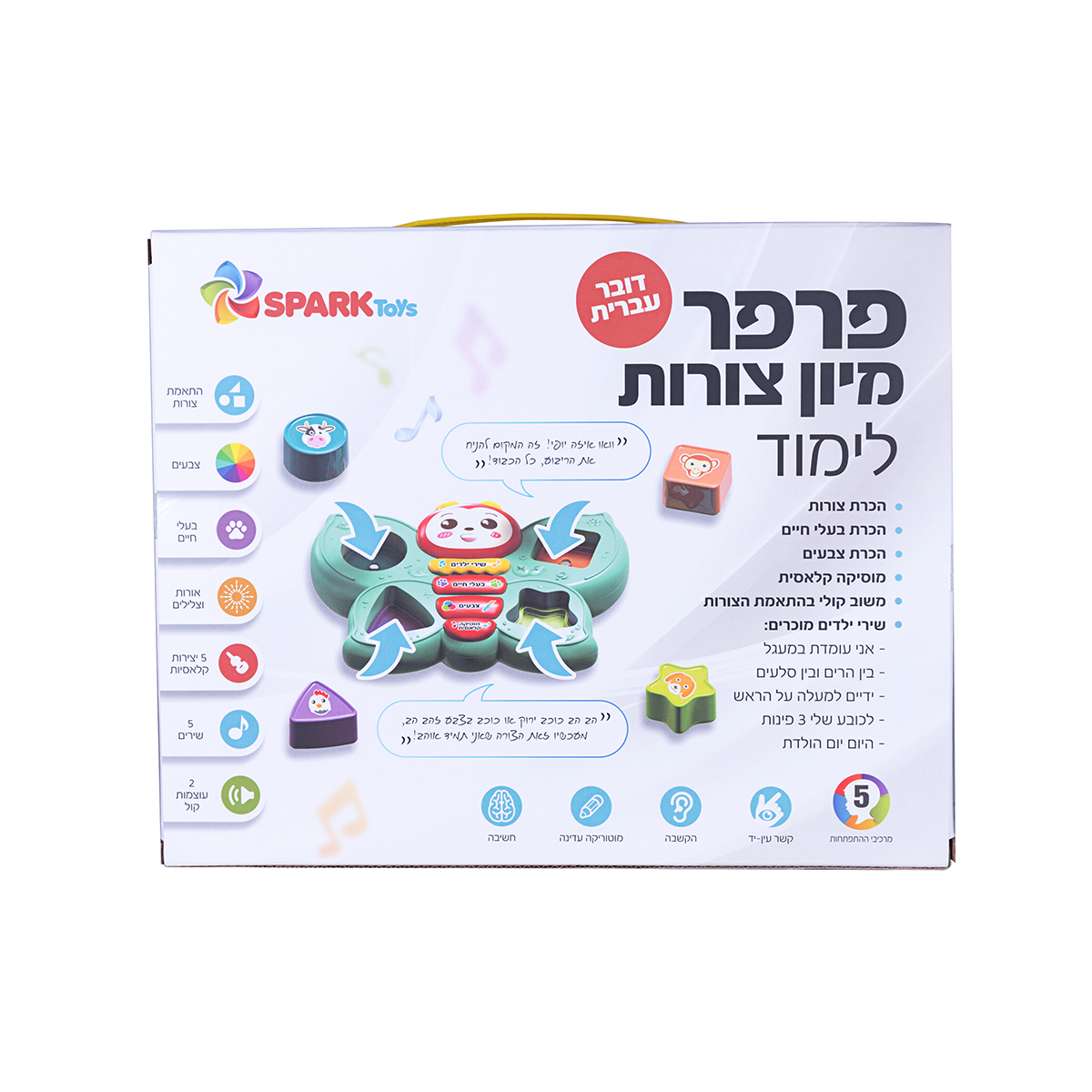 פרפר מיון צורות לימודי דובר עברית – תמונה 3