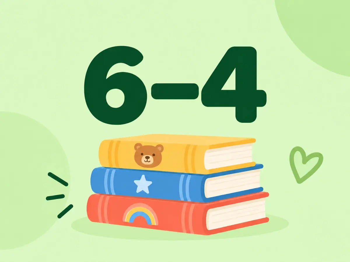ספרים לגילאי 4–6 – ערימת ספרים צבעונית לילדי גן